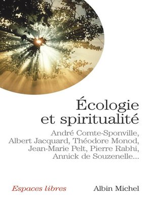 cover image of Ecologie et spiritualité